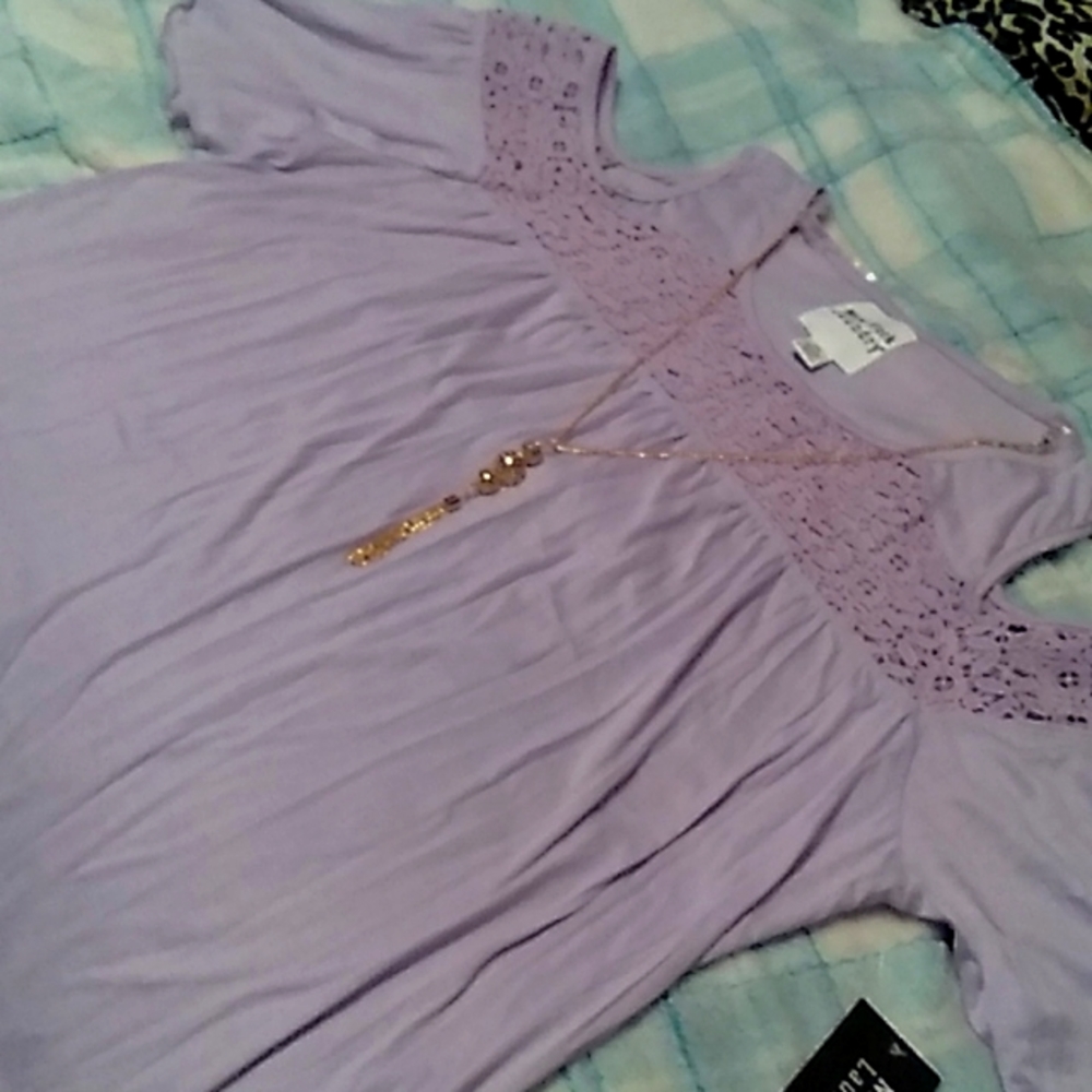 New York Laundry Cold Shoulder Top NWT  2X
